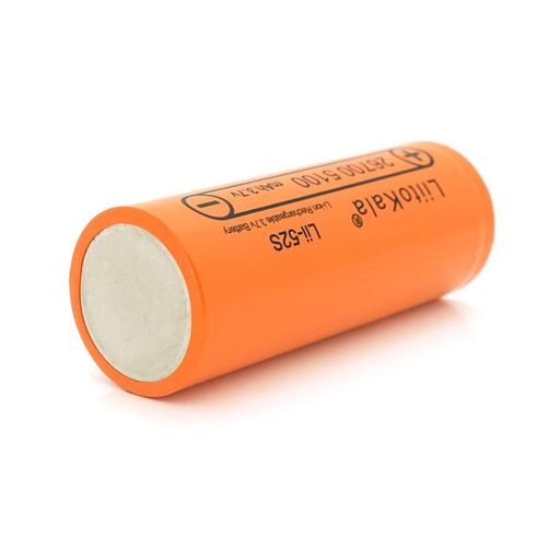 Аккумулятор 26700 Li-Ion LiitoKala Lii-52S, 5000mah （5100-5200mah）, 10A, 3.7V (2.75-4.2V), Orange, 2 шт в упаковке, цена за 1 шт (1659982)
