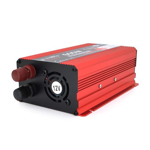 Інвертор напруги ST600CP (DC:300W), 12/220V з апроксимованою синусоїдою, 1 універсальна розетка, крокодили, BOX Voltronic (1660130)