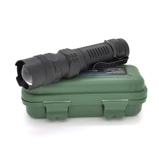 Фонарик ручной POWERMASTER MX-511, 1LED CREE Q5, 3W, 3 режими, ZOOM, встроенный аккум, Black, IP40, 126х24х24мм, USB, BOX (1660145)