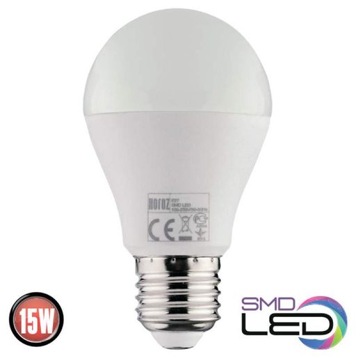 Лампа А60 PREMIER SMD LED 15W 6400K E27 1400Lm 175-250V HOROZ YT32453 (1660199)