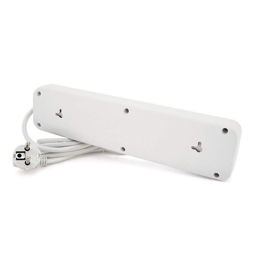 Мережевий фільтр F25U, 5 розеток EU+3 USB+PD, кнопка включення з індикатором, 2 м, 3х0,75мм, 2500W, White, Box Voltronic F25U-White (1660237)