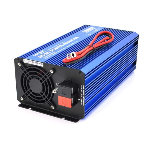 Инвертор напряжения с правильной синусойдой Carspa-SINUS P1000-242 (1000Вт), 24/220V, 1xShuko, 1USB, клеммы, Box Q4 Carspa-SINUS-P1000-242 (1660459)