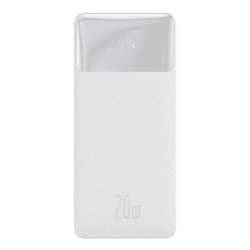 Powerbank Baseus Bipow 20000mAh, Input:5V/2A/3A,9V/2A(microUSB,Type-C), Output:5V/3A,9V/2A,12V/1.5A(2хUSB),Q40,plastic,White PPBD20K (1660596)