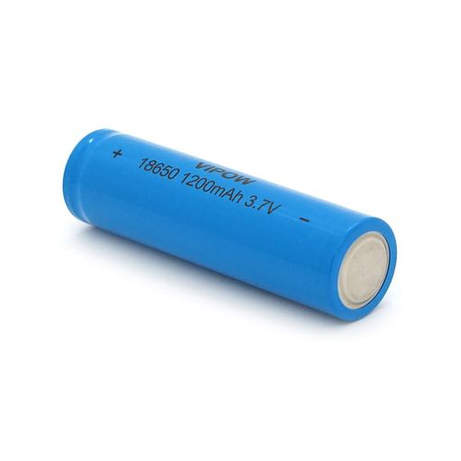 Аккумулятор 18650 Li-Ion Vipow ICR18650 TipTop, 1200mAh, 3.7V, Blue Q50/500 ICR18650-1200mAhTT (1661069)