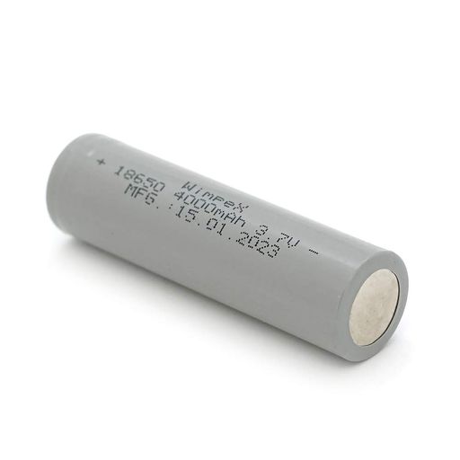 Аккумулятор WMP-4000 18650 Li-Ion Flat Top, 2400mAh, 3.7V, Gray Voltronic YT27574 (1661289)