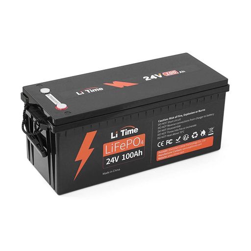 Акумуляторна батарея Li-TIME LiFePO4  25.6V 100Ач 2560Wh (100/100A)  532*207*215мм Litime Li-Time LiFePO4 256V*100 (1661353)