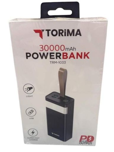 Портативный повербанк Power Bank TORIMA TRM-1033 на 30000 mAh LED-дисплей быстрая зарядка (1661894)