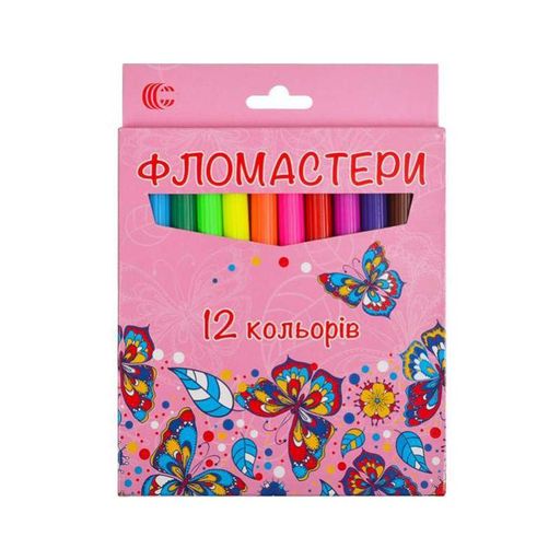 Детские Фломастеры «Картон» 950-12 12 цветов Вид 2 (1662478)