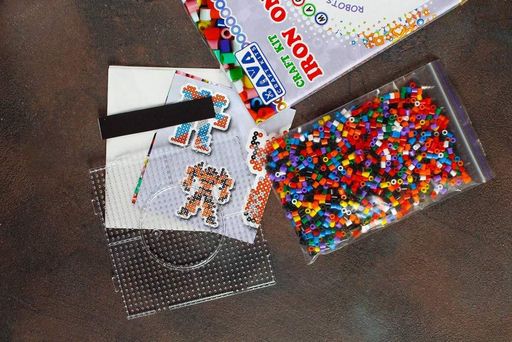 Магниты с термомозаики "Роботы" (TM-006) набор для творчества (1663281)