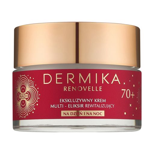 Мультивідновлювальний крем-еліксир для обличчя Dermika Renovelle Exclusive Multi Revitalizing Cream Elixir 70+, 50 мл