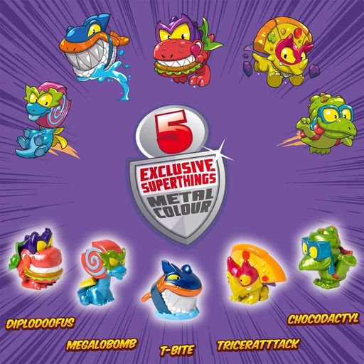 Игровой набор фигурок Дино Разрушители SuperThings PSTSD48TIN60, 5 эксклюзивных фигурок SuperThings (1667553)