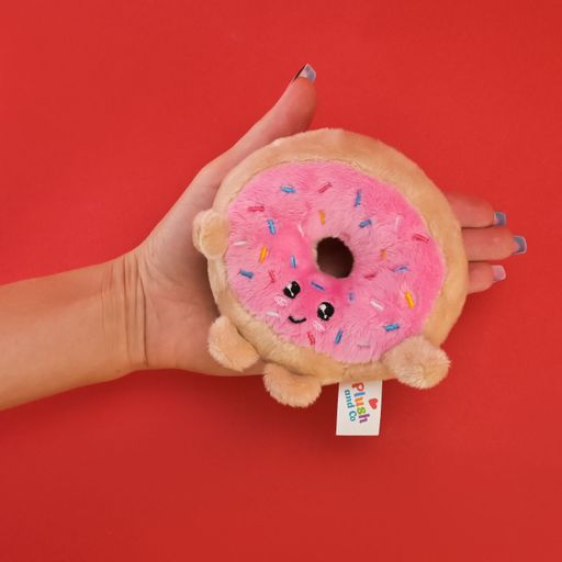 Мягкая игрушка Plush and Co Вкусняшки Пончик, 10*10*3 см, от 3 лет (PLC25037)