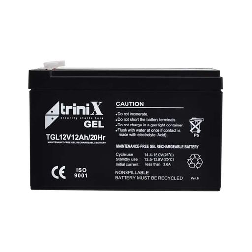 Акумуляторна батарея гелева 12В 12Аг Trinix TGL12V12Ah/20Hr GEL (44-00012) (1674233)