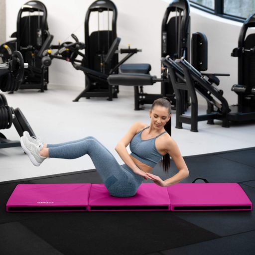 Мат гимнастический жесткий Gymtek 5см розовый (1685605)