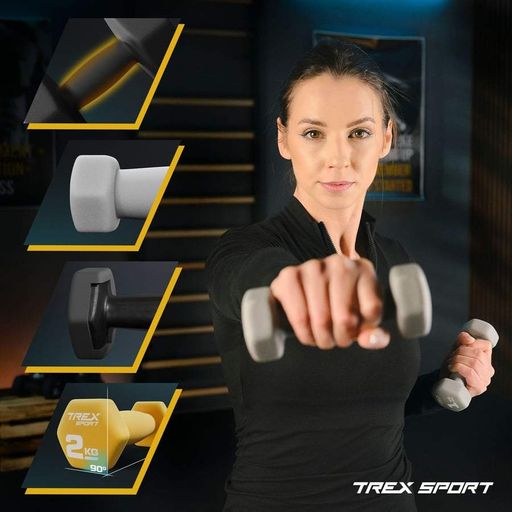 Набір фітнес гантелей TREX Sport TX-V120VS з підставкою 12кг (1685682)