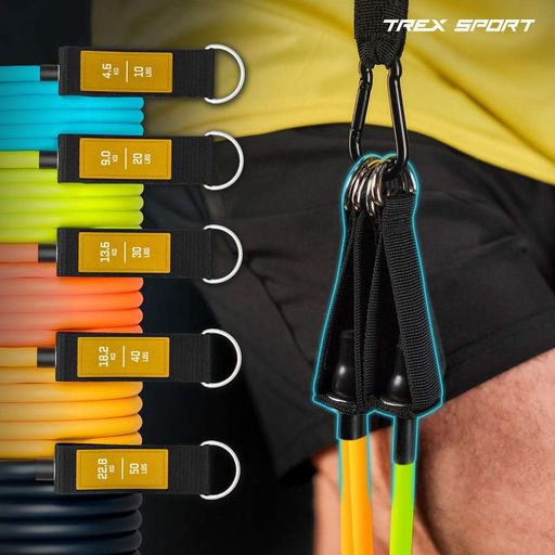 Набор резинок с эспандерами Trex Sport TX-050TSV черный (1685686)