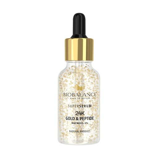 Сыворотка для лица BIOBALANCE Super Serum Gold & Peptide 24K, 30 мл