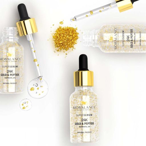 Сыворотка для лица BIOBALANCE Super Serum Gold & Peptide 24K, 30 мл
