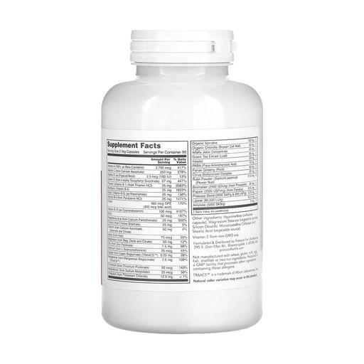 Мультивитамины и суперфуд Protocol For Life Balance Ortho Multi Greens, 180 вегетарианских капсул
