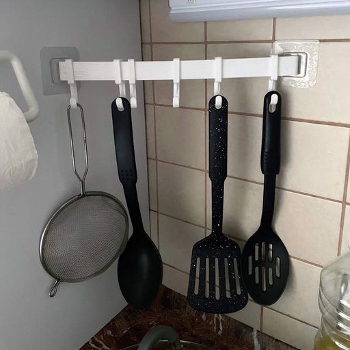 Универсальный прямоугольный держатель самоклеющийся Local House белый (AH0071_1) (1692199)
