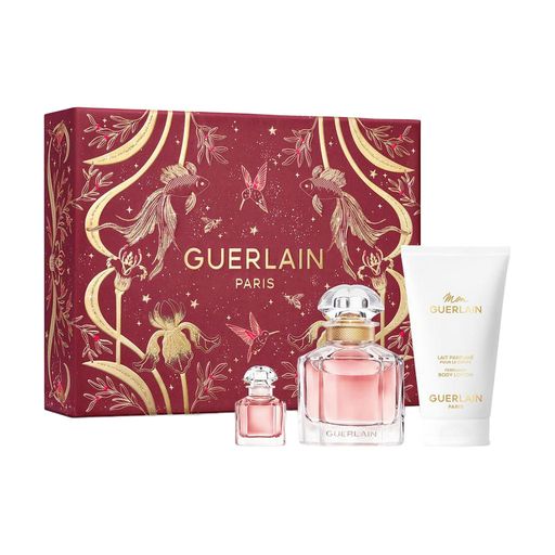 Парфумований набір Guerlain Mon Guerlain жіночий (парфумована вода, 50 мл + лосьйон для тіла, 75 мл + парфумована вода, 5 мл)