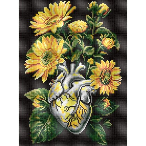 Алмазна мозаїка "Соняшники та серце" ©art_selena_ua AMO20178, 30х40 см (1699320)