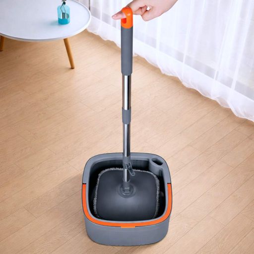 Умная швабра с бесконтактным отжимом и ведром 6 л + 2 насадки Clean Living комплект для уборки (1701048)
