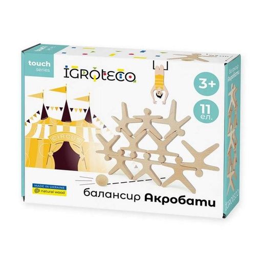 Дитяча розвиваюча гра балансир "Акробати" 900491, 11 елементів (1702367)