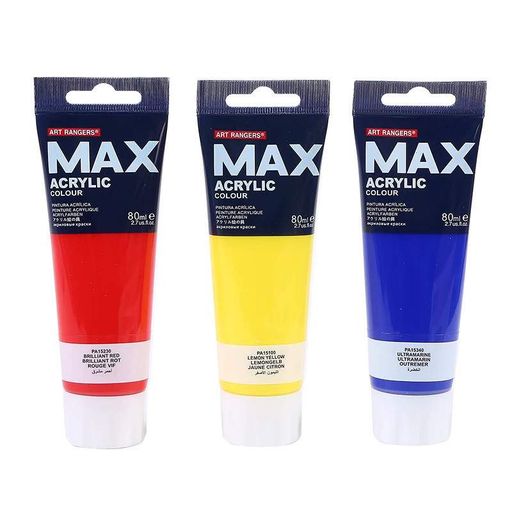 Набір професійних художніх акрилових фарб Art Rangers MAX 12 кольорів по 80 ml. (1704844)