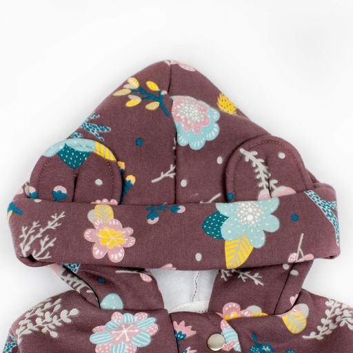 Теплый комбинезон для девочки Dexter`s с цветами coffee flower  86 см коричневый (1705912)