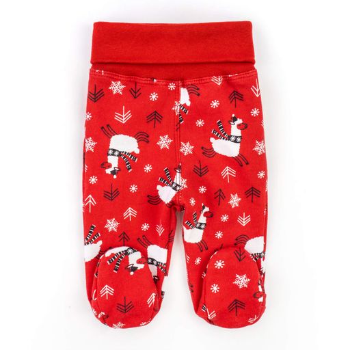 Комплект для немовлят боді повзуни шапочка Christmas llama  62 см Червоний (1705948)
