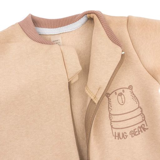 Теплый комбинезон для новорожденных на молнии Dexter`s hug bear  62 см бежевый (1705967)