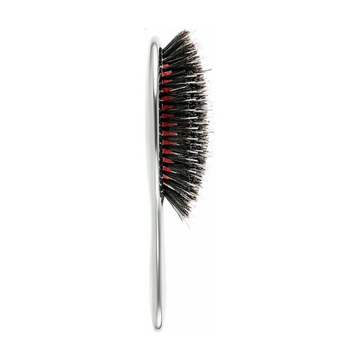 Щітка для волосся Janeke Mini Hair Brush Срібло, з хромованим покриттям та щетиною кабана, розмір міні XS