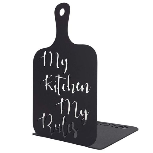 Тримач для книг Glozis Kitchen 18x12 см Чорний (G-079) (1707416)