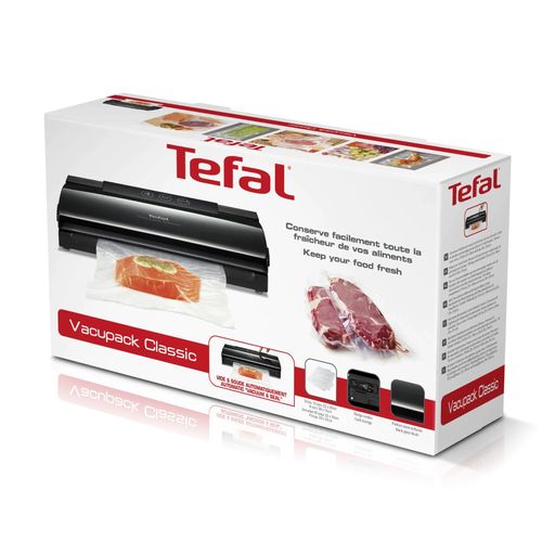 Вакууматор для пакетов Tefal Classic Электронное управление, 18 пакетов, черный (VT254070)