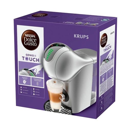 Капсульна кавоварка Krups Dolce Gusto Genio S Touch срібляста, 800 мл (KP440E10)