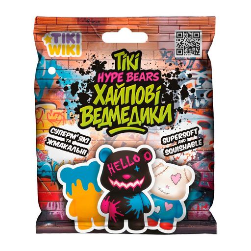 Коллекционная игрушка-сквиш Хайповые мишки Tiki Wiki SQ027 игрушка-сюрприз (овую) (1708761)