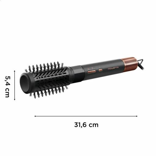 Фен-щітка для волосся Rowenta Air Shape 4 насадки, чорно-золотий (UB9820E0)