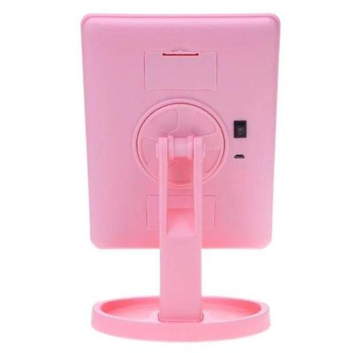 Дзеркало для макіяжу з підсвічуванням Joyroom JR-CY266, рожевий (1710355)