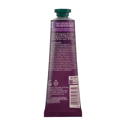 Крем-бальзам для рук The Body Shop Velvet Fig & Pistachio Hand Balm Інжир та фісташка, 30 мл