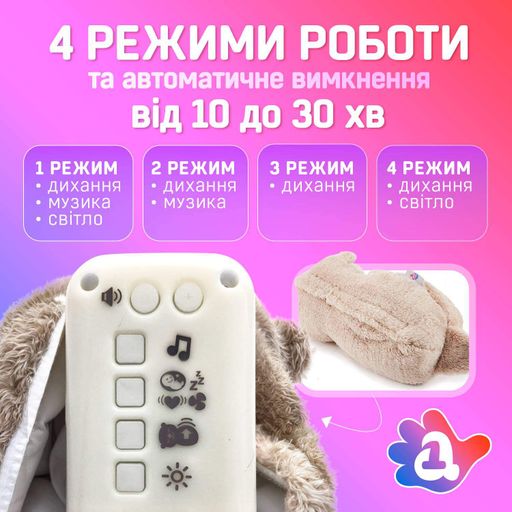 Дихаюча іграшка Видра з білим шумом No Brand 30 см (1715192)