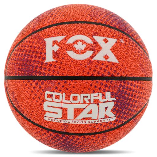 М'яч баскетбольний Fox Colorful Star BA-8708 Indoor/Outdoor №7 Помаранчевий (1715315)