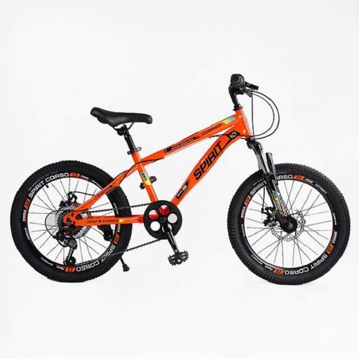 Велосипед спортивний 20" Corso Spirit 12" Shimano 7 швидкостей Помаранчевий (162826) (1715324)