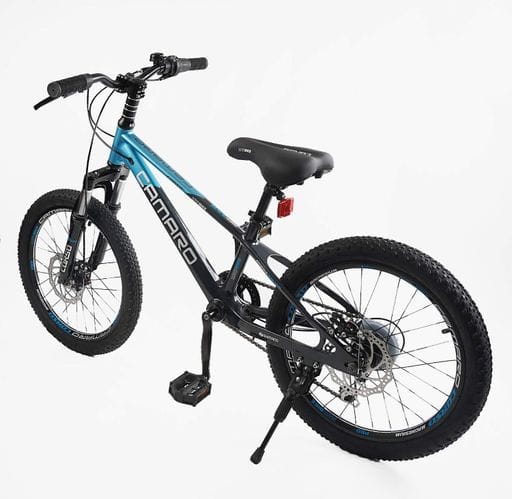 Дитячий спортивний велосипед Corso Camaro CM-526 Shimano Revoshift 20" Чорно-синій (169251) (1715484)