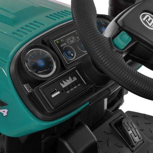 Детский электротрактор M 6260EBLR-5(24V) с прицепом 24V зеленый (1719318)