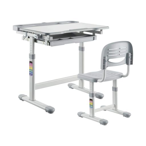 Дитяча парта зі стільцем FunDesk Bellissima 664х493х540-766 мм Grey (1719924)