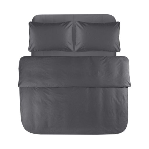Пододеяльник с наволочками Penelope - Plume anthracite антрацит 200x220+50x70 (2) (1720853)
