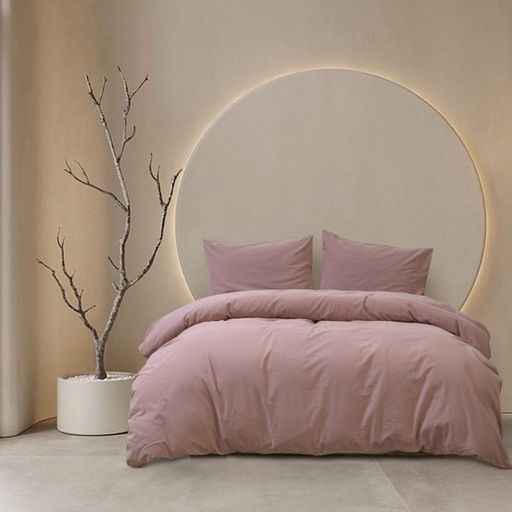 Постельное белье Lotus Home Washed cotton - Kansas пудровый евро (1720862)