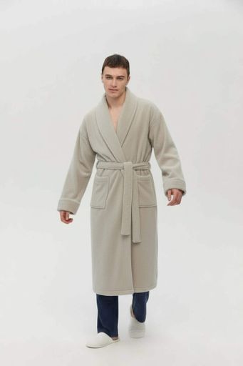 Халат unisex Lotus Home - Bold New Microcotton beige махровый L (1720955)