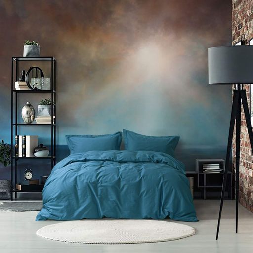 Постельное белье сатин Lotus Home - Dakota Modern синий евро (1720963)